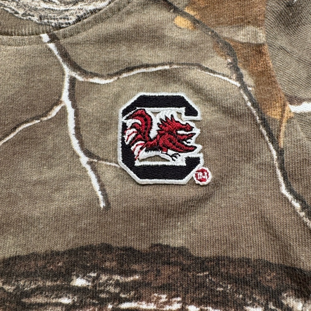 Baby Camo Shirt with Carolina Gamecock Patch 3-6month - Picture 2 of 3